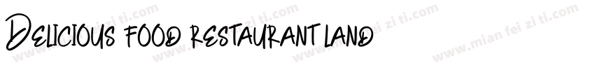Delicious food restaurant landing p字体转换